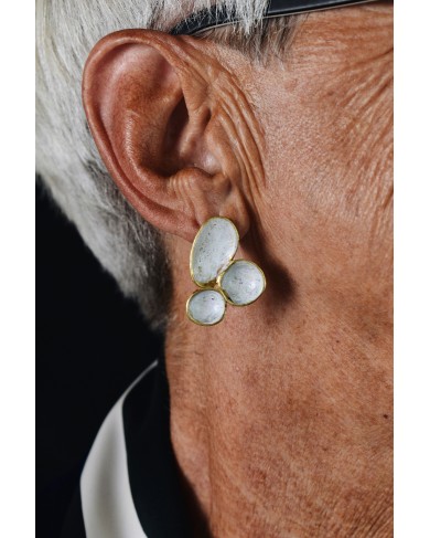 DH white sEode2 - earrings