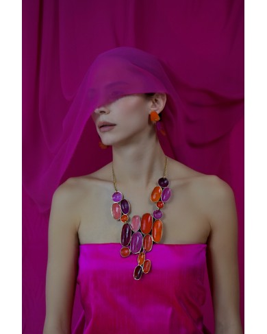 DH FUCHSIA N8 - necklace