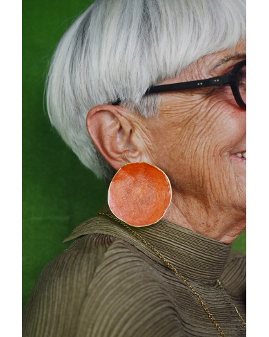DH orange sEode5 - earrings
