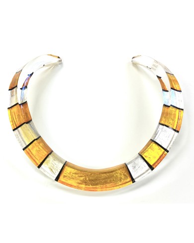LG - DAMIER orange - necklace