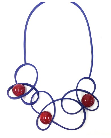SC FLORIANE navy/red - necklace