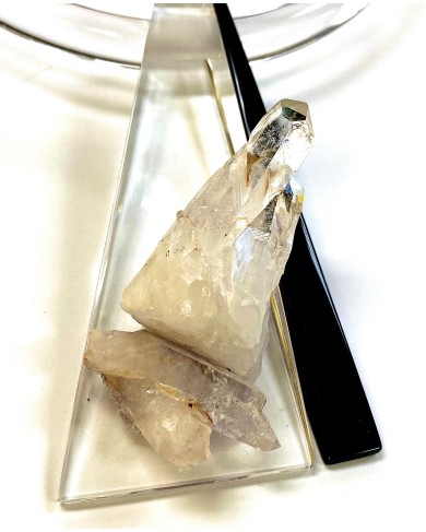 LG - NATURAL STONE ROCK CRYSTAL - pendant