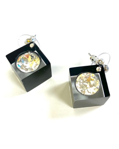 LG - CUBES black - earrings...