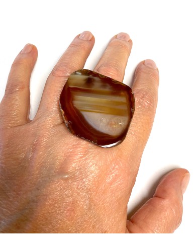 LG - NATURAL STONE AGATE - ring