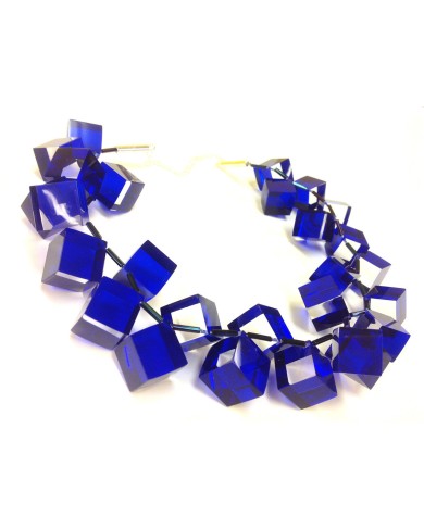 LG - CUBES cobalt - necklace