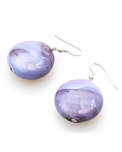 AV-ROUND EARRINGS mauve