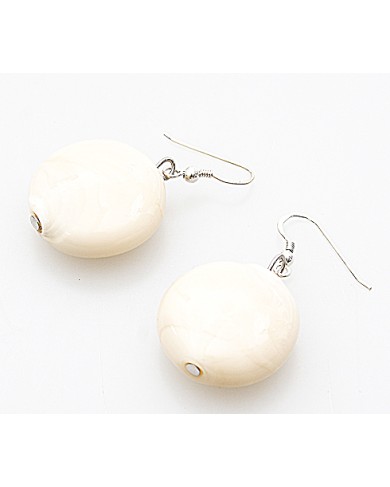 AV-ROUND EARRINGS ivory