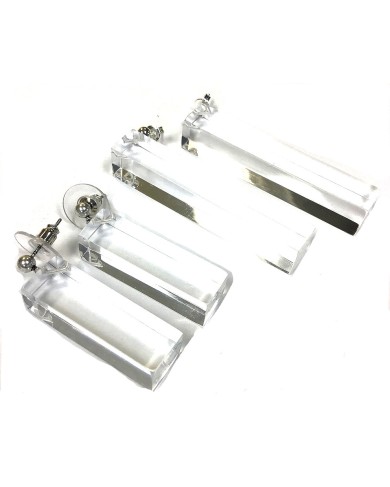 LG - BRIDGE transparent - earrings long