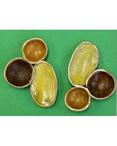 DH yellow sEode2 - earrings
