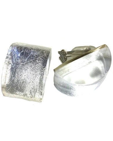 LG - FEUILLE silver post -...