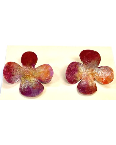 DH orange BLUME - earrings 1