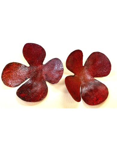 DH red BLUME - earrings 1