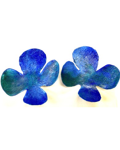 DH blue BLUME - earrings 1
