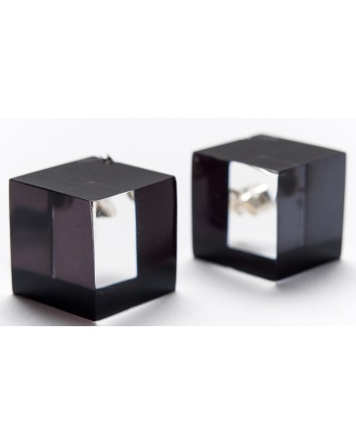 LG - CUBES black - earrings