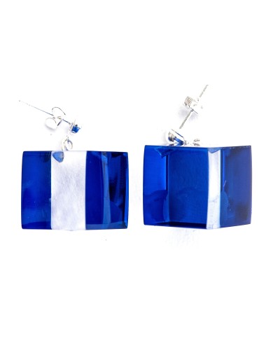 LG - CUBES cobalt - earrings