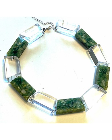 LG - PIANO emerald - necklace