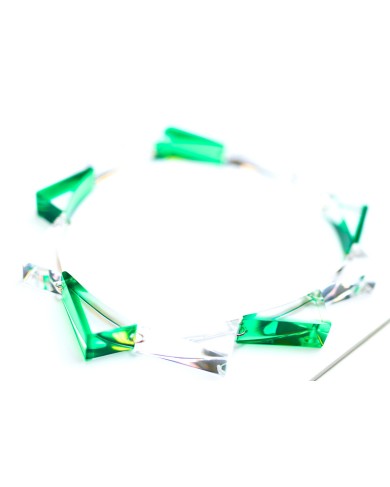 LG - TRIANGLE green - necklace