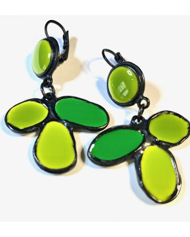 TJ e5B1 green - earrings