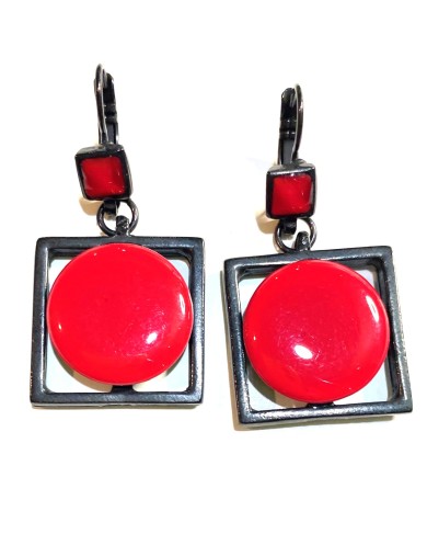 TJ 105A2 earrings red