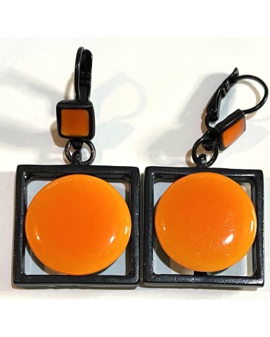 TJ 103A5 earrings orange