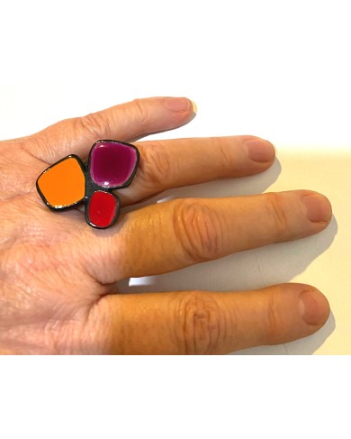 TJ R96D1 red/orange/fuchsia