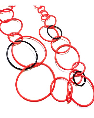 SC OOO red - necklace