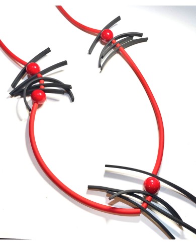 SC Calder red/blk - necklace