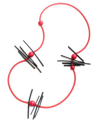 SC Calder red/blk - necklace