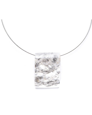 LG - LOSANGE silver foil: pendant