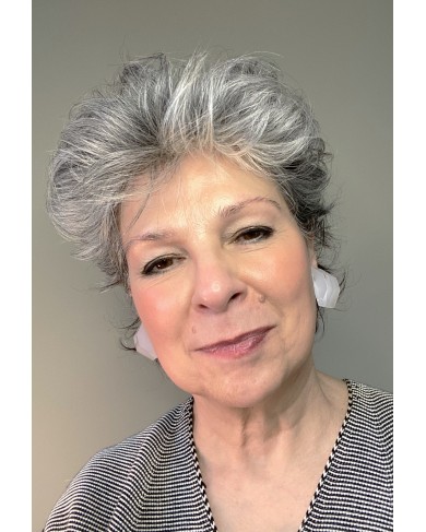 LG - Nuit earrings - white/clear