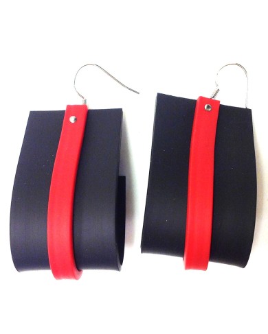 SC KDO earrings - red