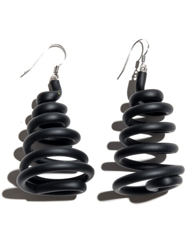 SC Spring earrings - black