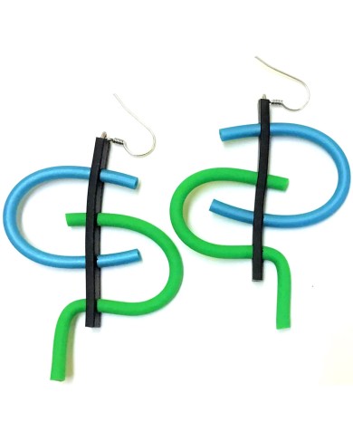 SC Tag - aqua sparkle/green