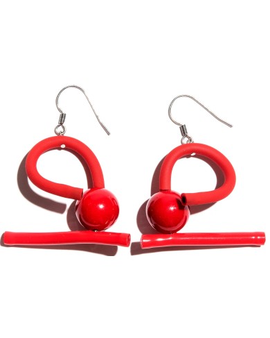 SC Tori earrings - red/red