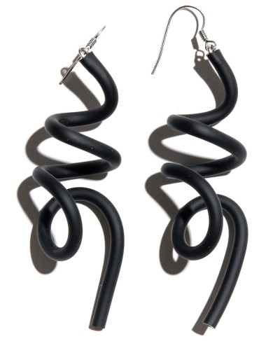 SC Wave earrings - black