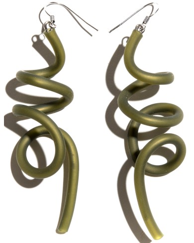 SC Wave earrings - olive