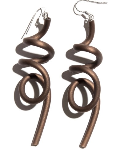 SC Wave earrings - bronze
