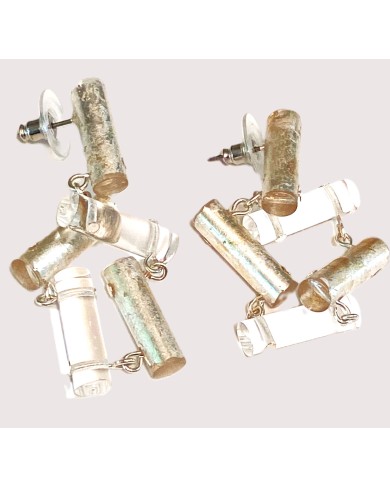 LG - STIX SILVER post earrings