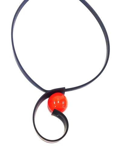 SC Virgule orange - necklace
