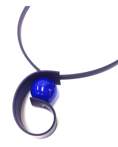 SC Virgule cobalt - necklace
