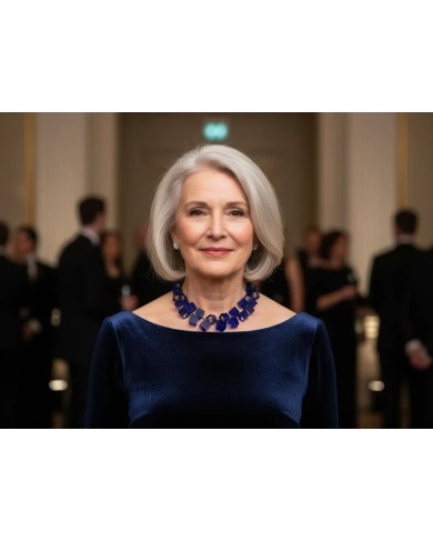 LG - CUBES cobalt - necklace