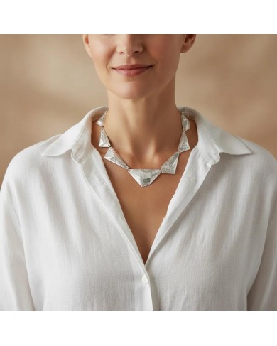LG - MINERAL silver - necklace