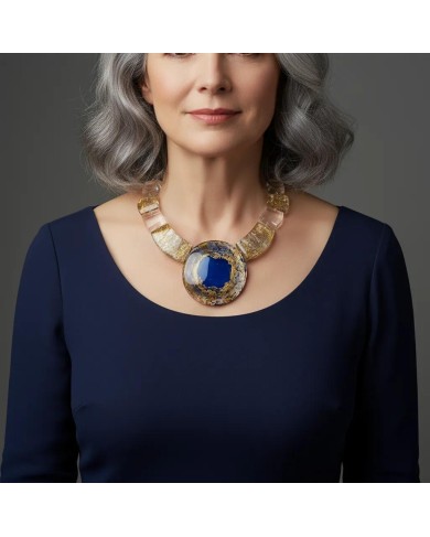 LG - SATURN blue - necklace