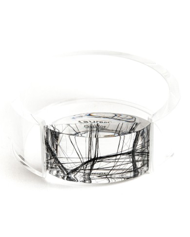 LG - LOSANGE black threads - bangle