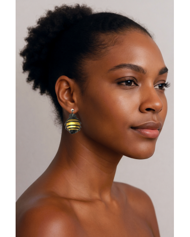 SGP Planets gold earrings