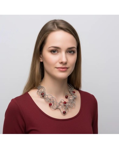 SGP LIANE pearls silver/red