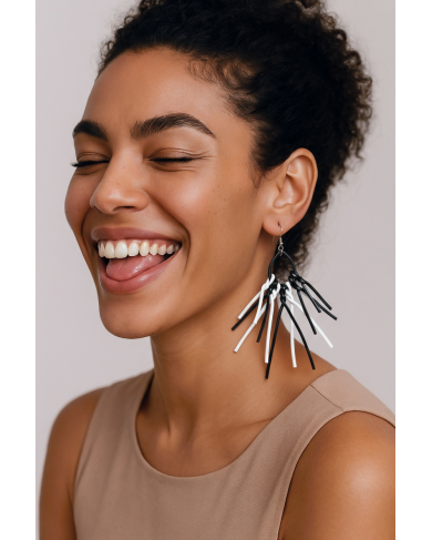 SC Boop BW - earrings