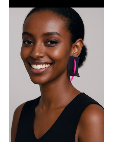 SC Voile earrings - fuchsia