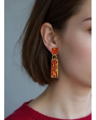 LG - VINCI red - earrings post
