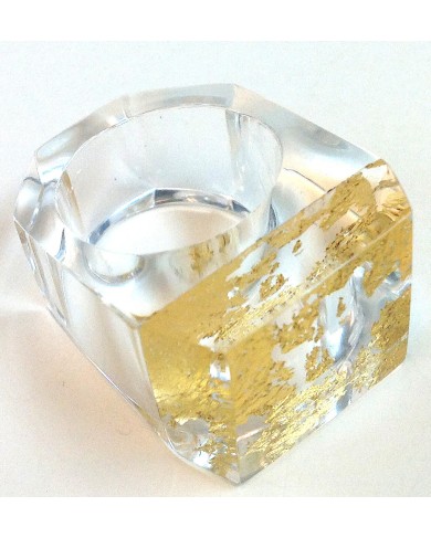 LG - Feuille Facette ring -...
